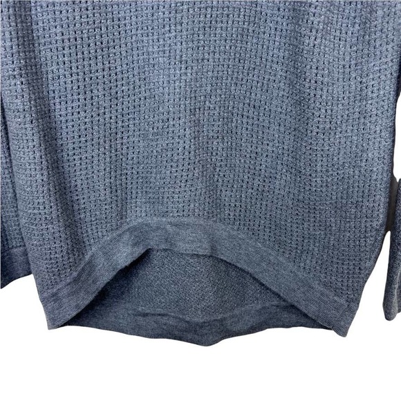 Halston Heritage Waffle Knit High Low Sweater in Gray - Picture 7 of 9